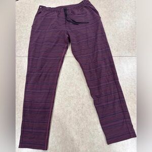 Lululemon Purple Striped Pants